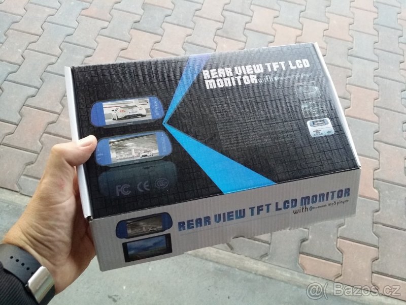 Universální zpětné zrcátko se 7" monitorem (pasuje na OEM) - 4