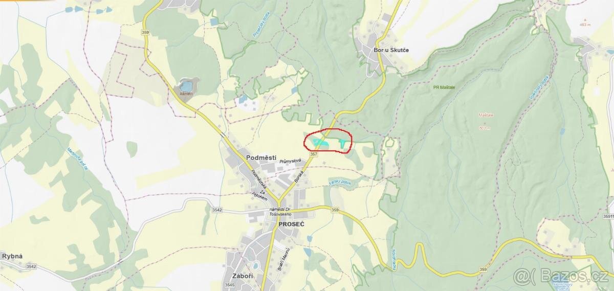 Prodám lesní pozemky v k.ú. Podměstí - 4