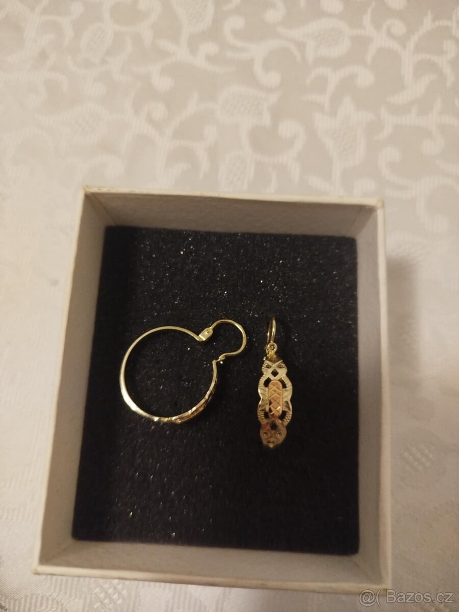 Zlaté náušnice 585 4g - 4