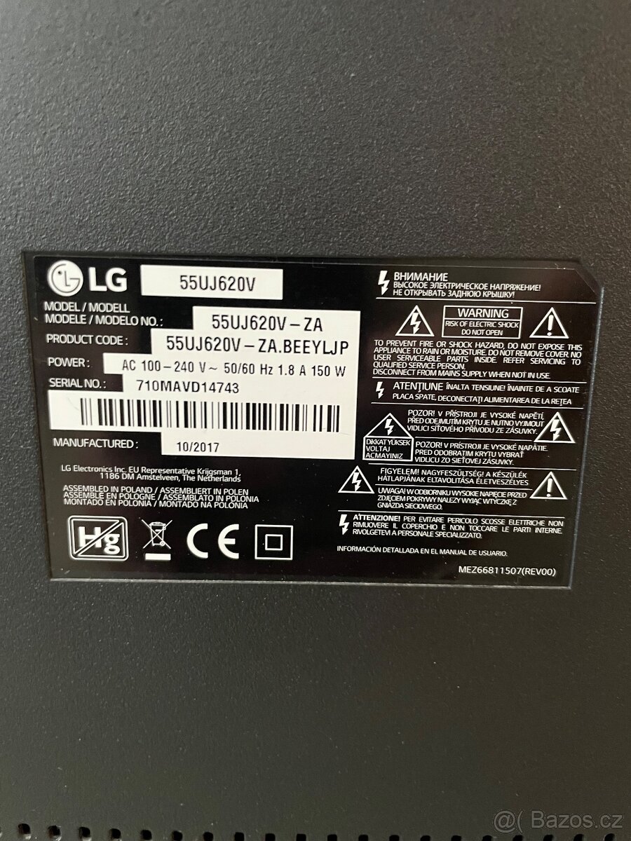 LG 55UJ620 - 139cm 4K Smart TV - 4