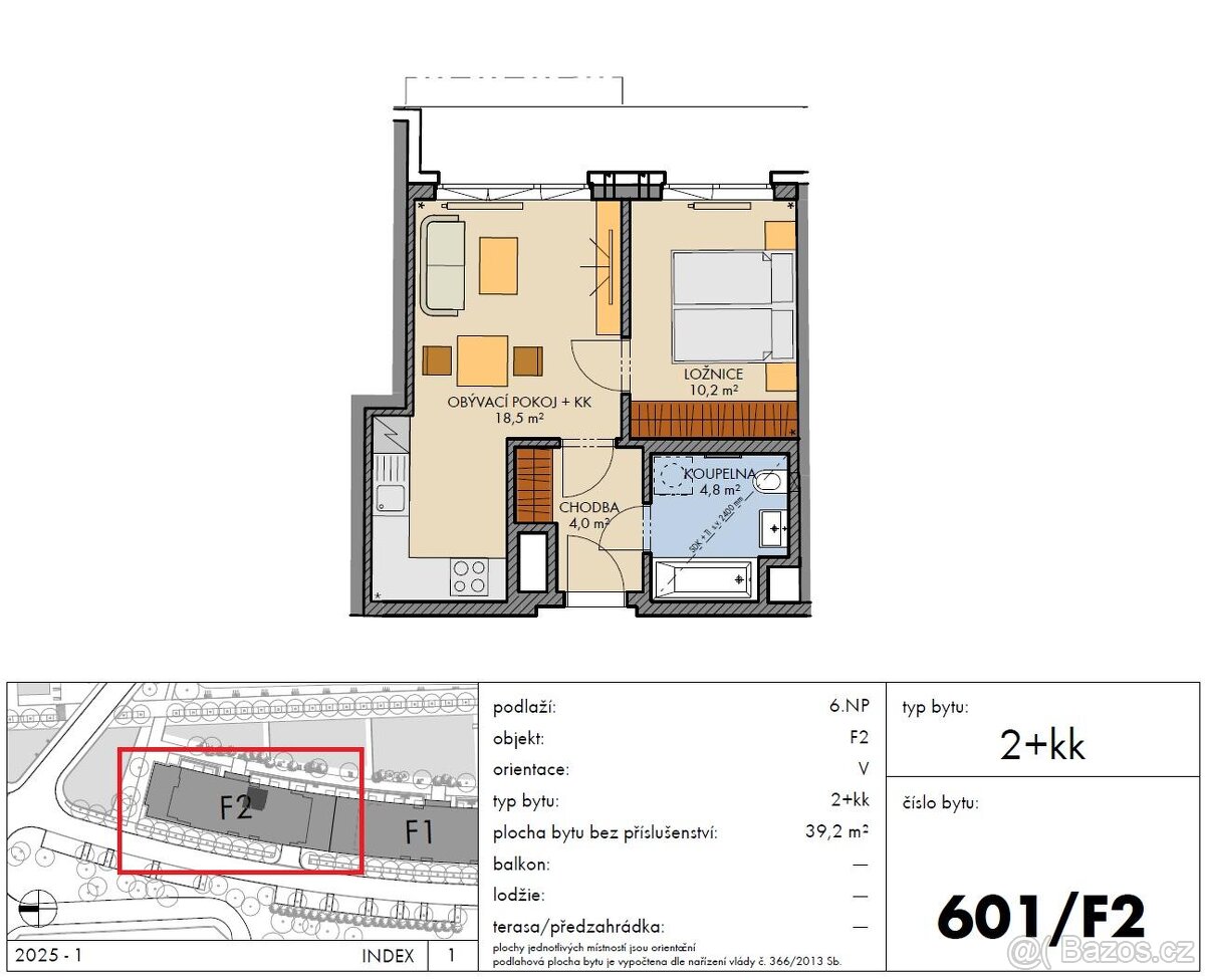Prodej bytu 2+kk - 4