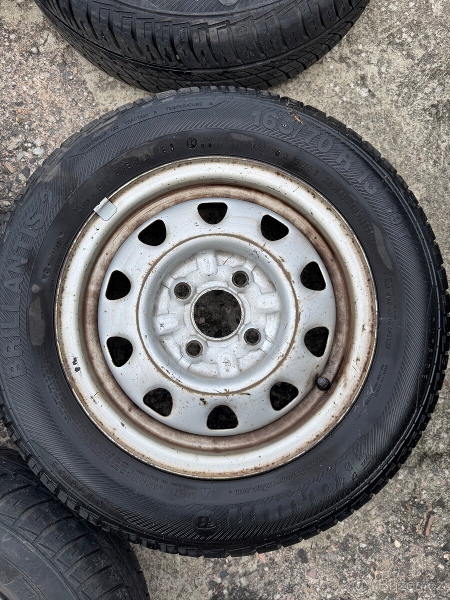 5× kola 165/70 R13 – ocelové disky - 4