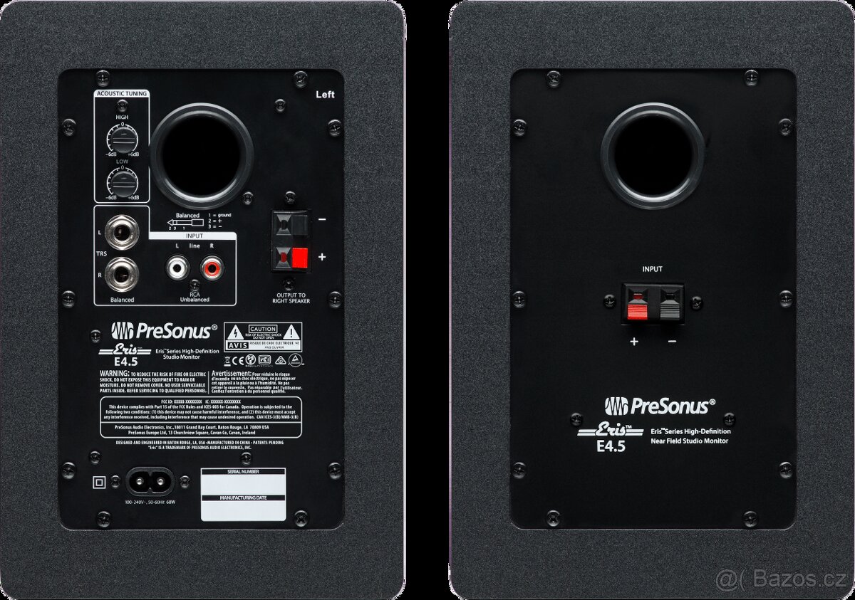 PreSonus Eris E4.5 aktivní studiové monitory, pár - 4