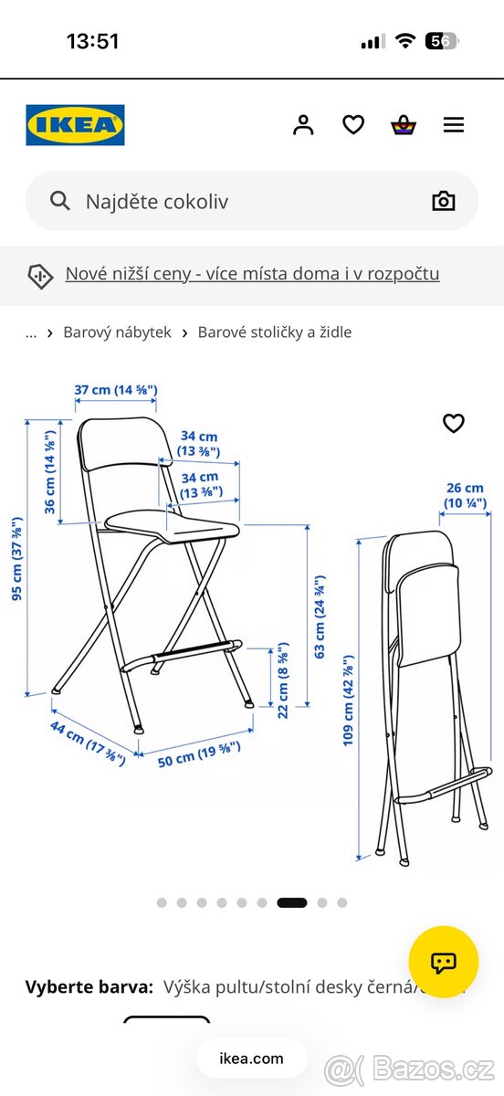 2x nová barová židle - 4