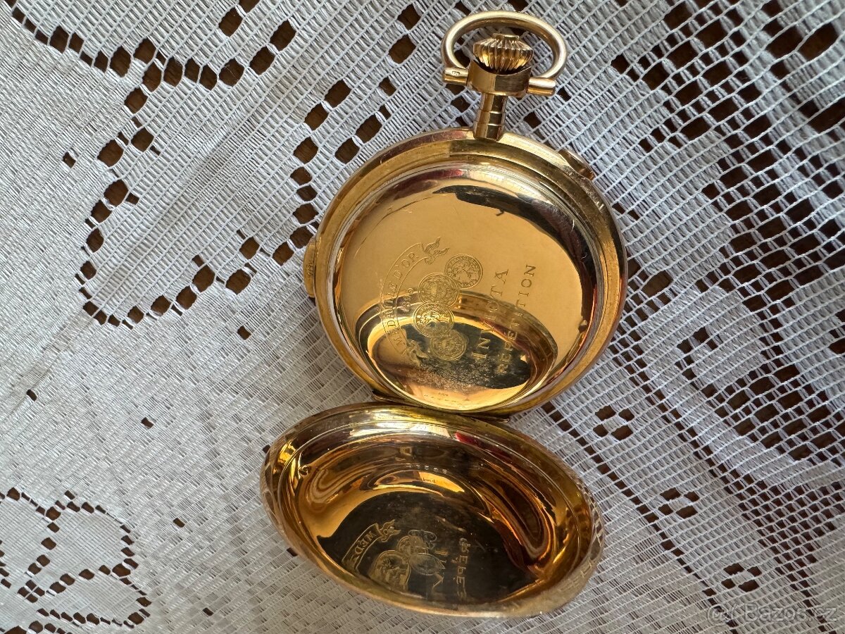 Zlaté bicí hodinky Invecta 14 karátů - 4