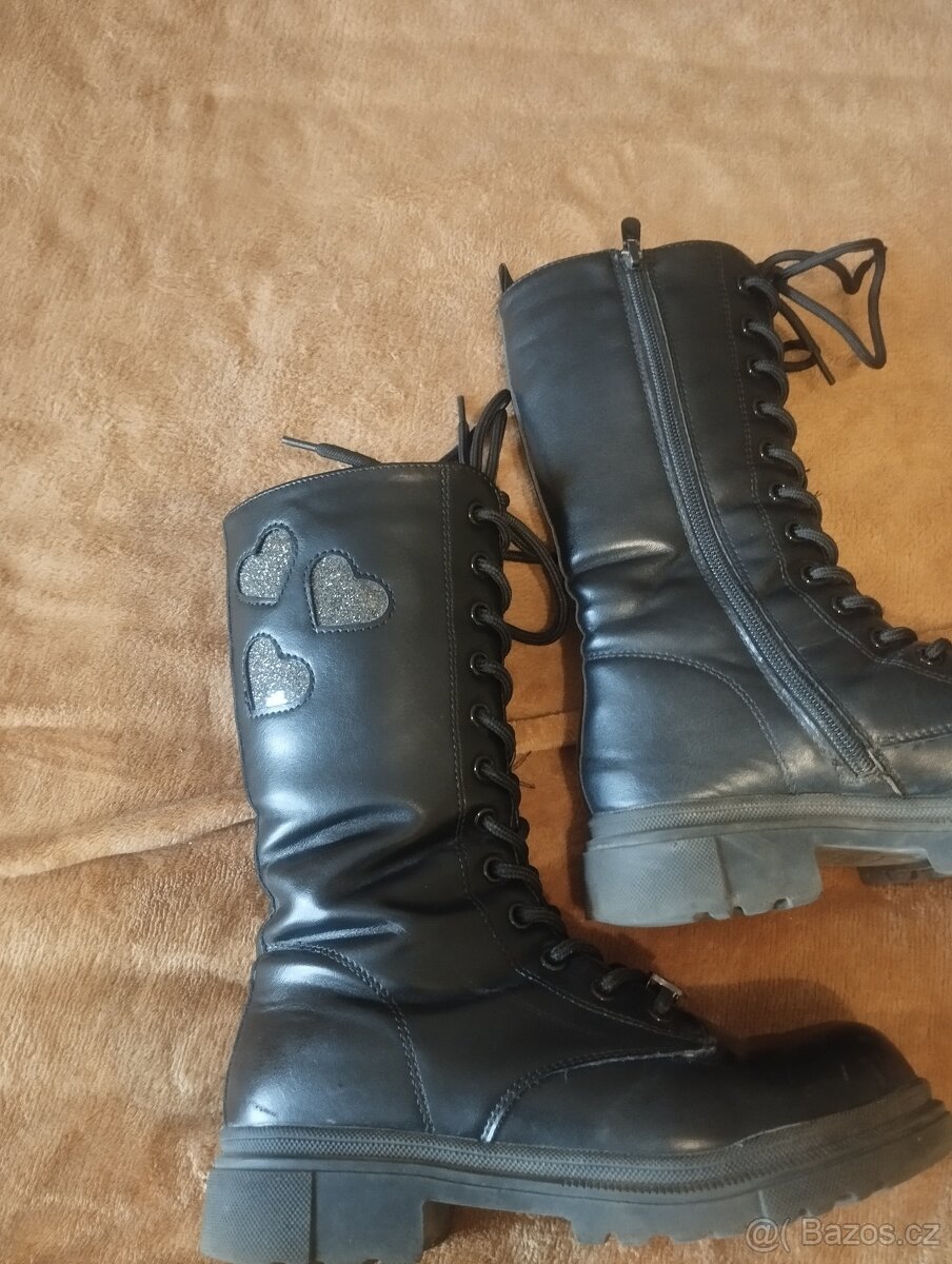 Zimní dívčí boty vel.36 - 4