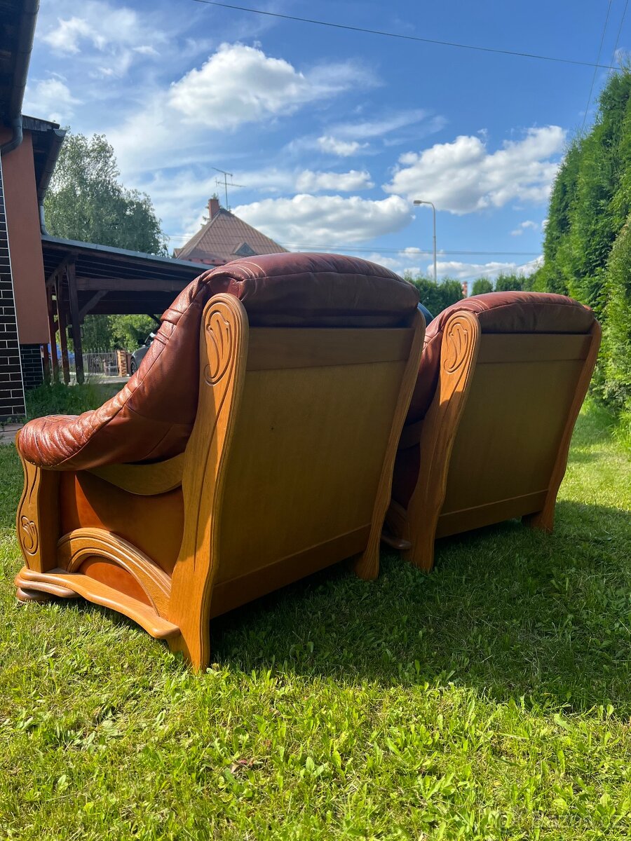 Kožená sedací souprava (3+1+1) - 4