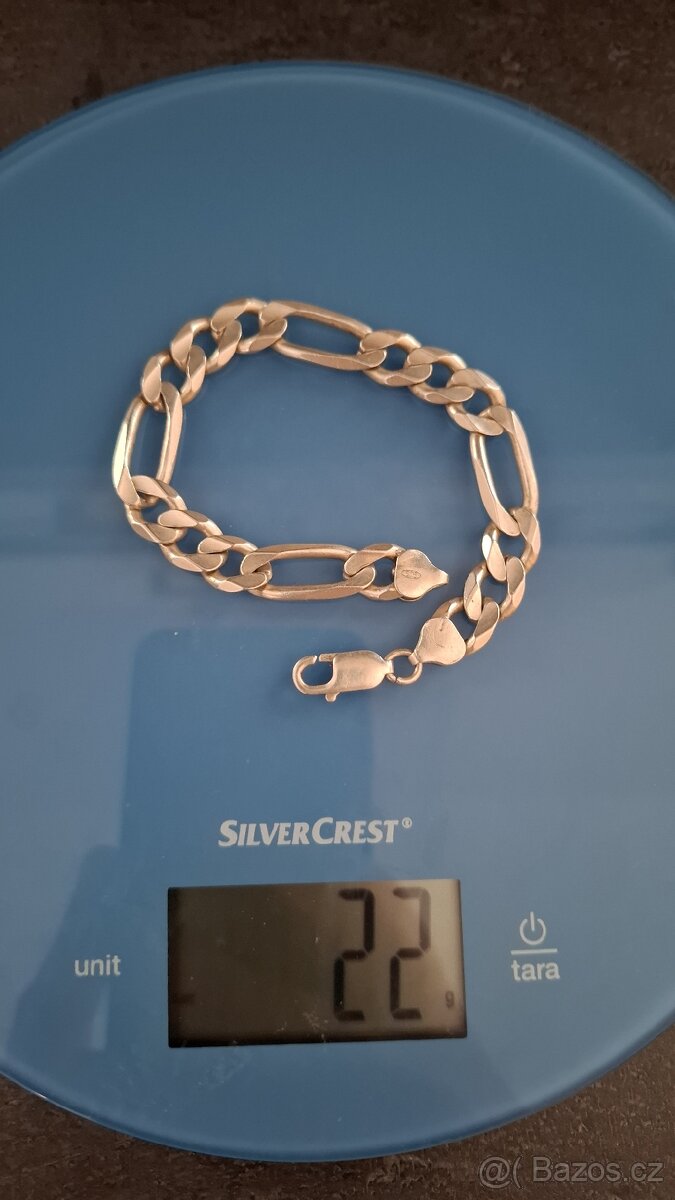 Stříbrný náramek ryzost 925/1000 - 4
