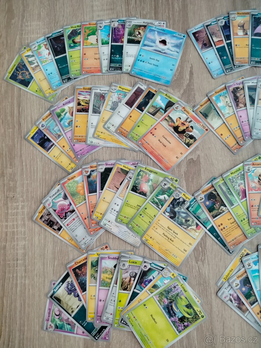 Pokémon karty originál, 100ks + krabička Charizard - 4