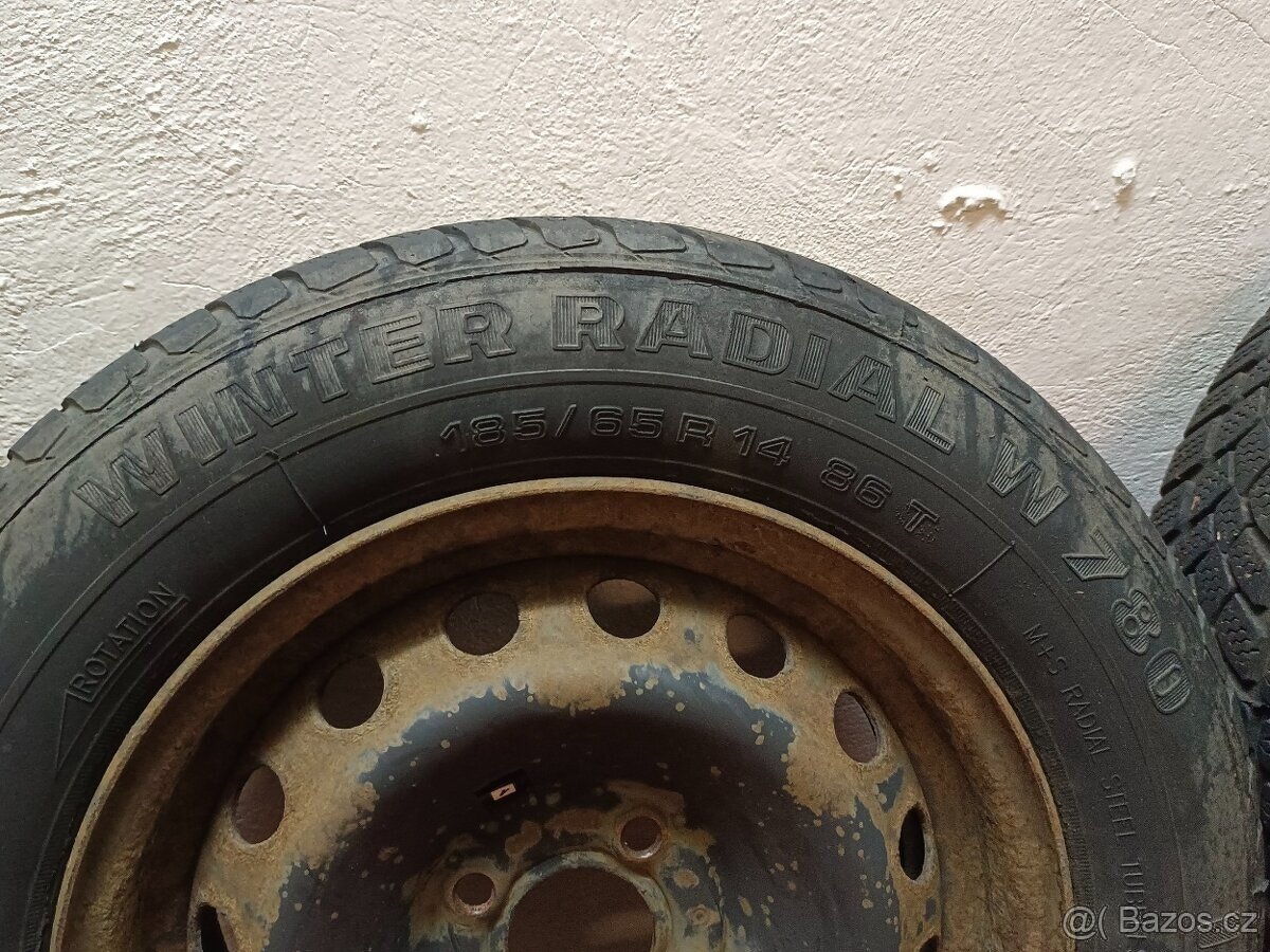 Plechové disky kol - R14 (5ks) - 4