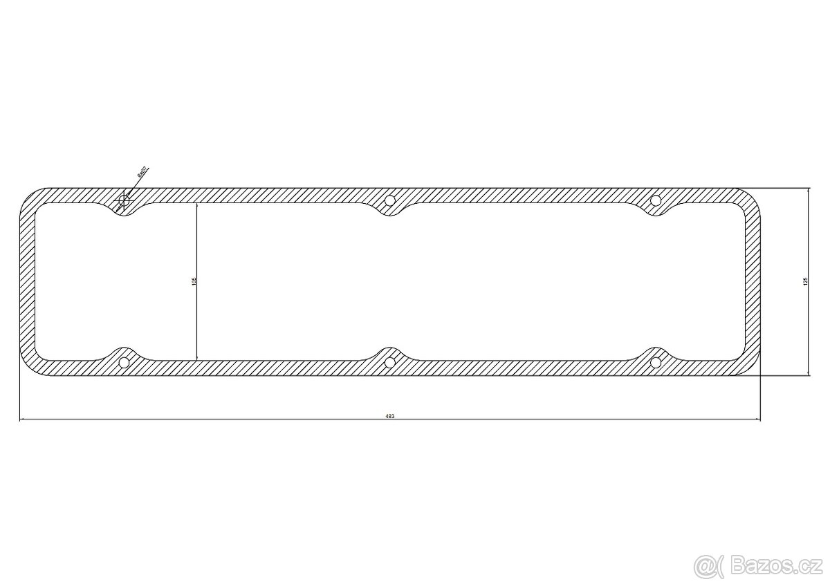 Těsnění pod víko ventilů UAZ, VOLHA,GAZ - 4