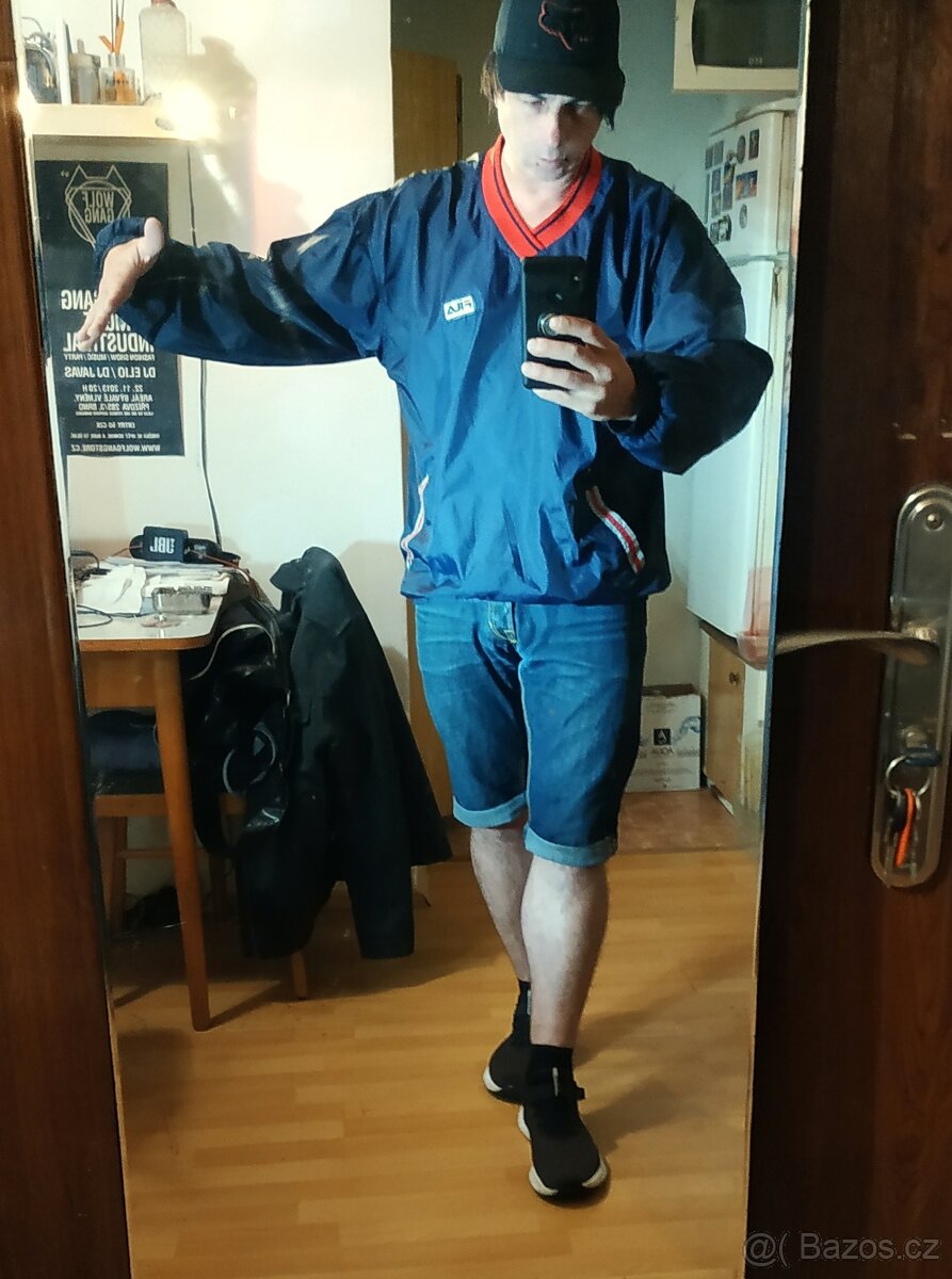 Retro šusťáková mikina FILA vel. L - 4