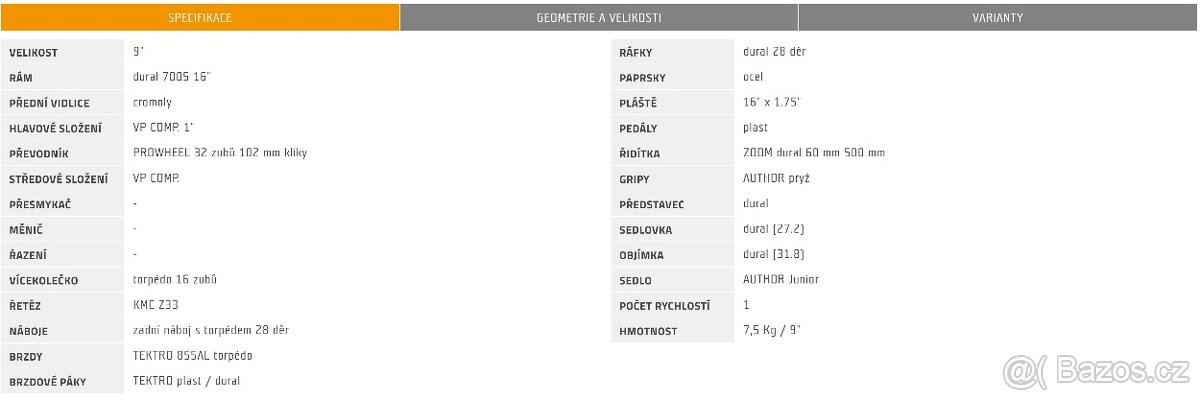 Dětské kolo Author Stylo 16 - 4