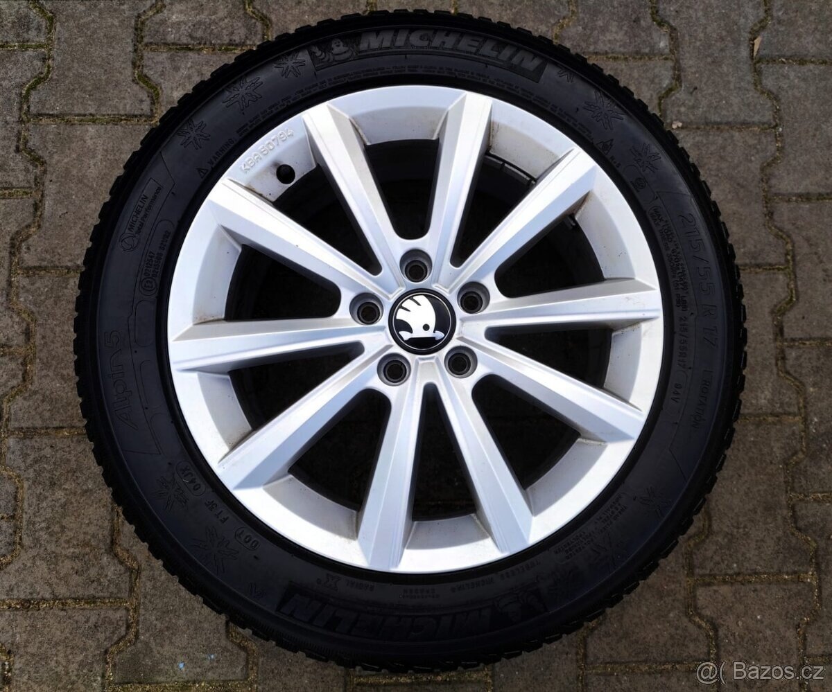 Alu kola originál VW T-Roc, Škoda Yeti, Scout 5x112 R17 - 4