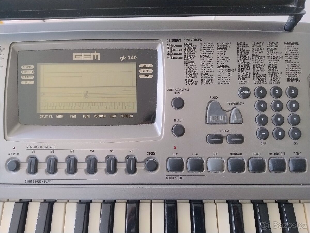 Klávesy GEM GK-340 - 4