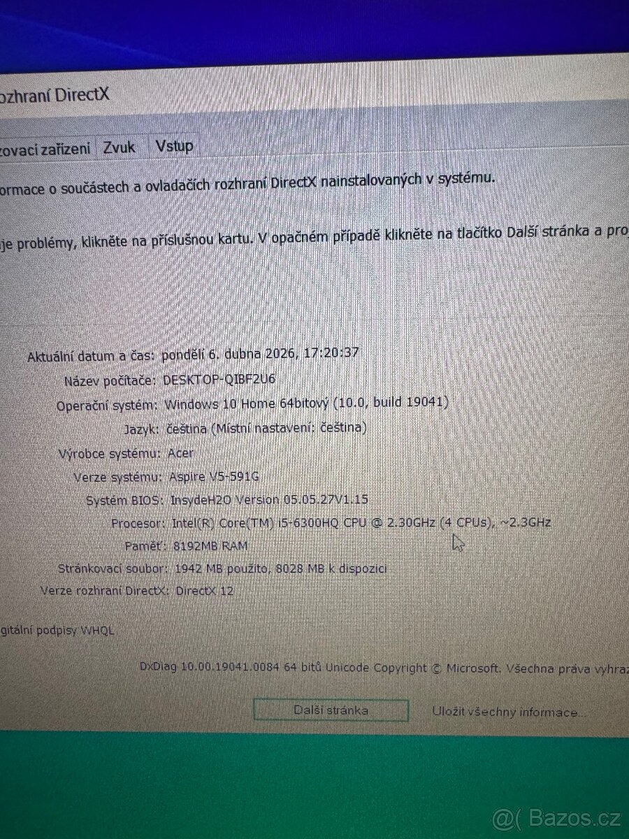 Herní notebook Acer Aspire - 4