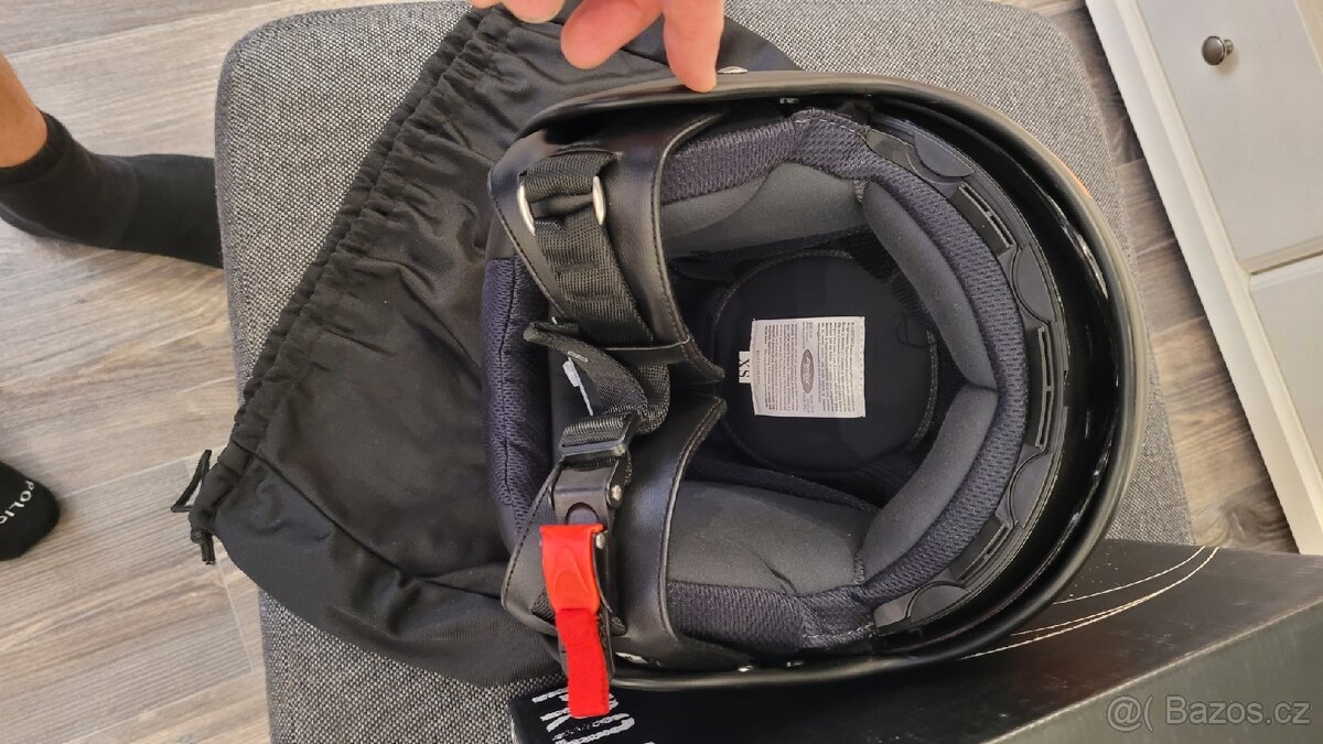 NOVÁ otevřená helma na motorku vel. XS(54) s int. brýlemi - 4