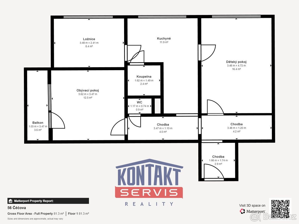 Prodej bytu 3+1 v klidné lokalitě Pražského Předměstí, ČB - 4