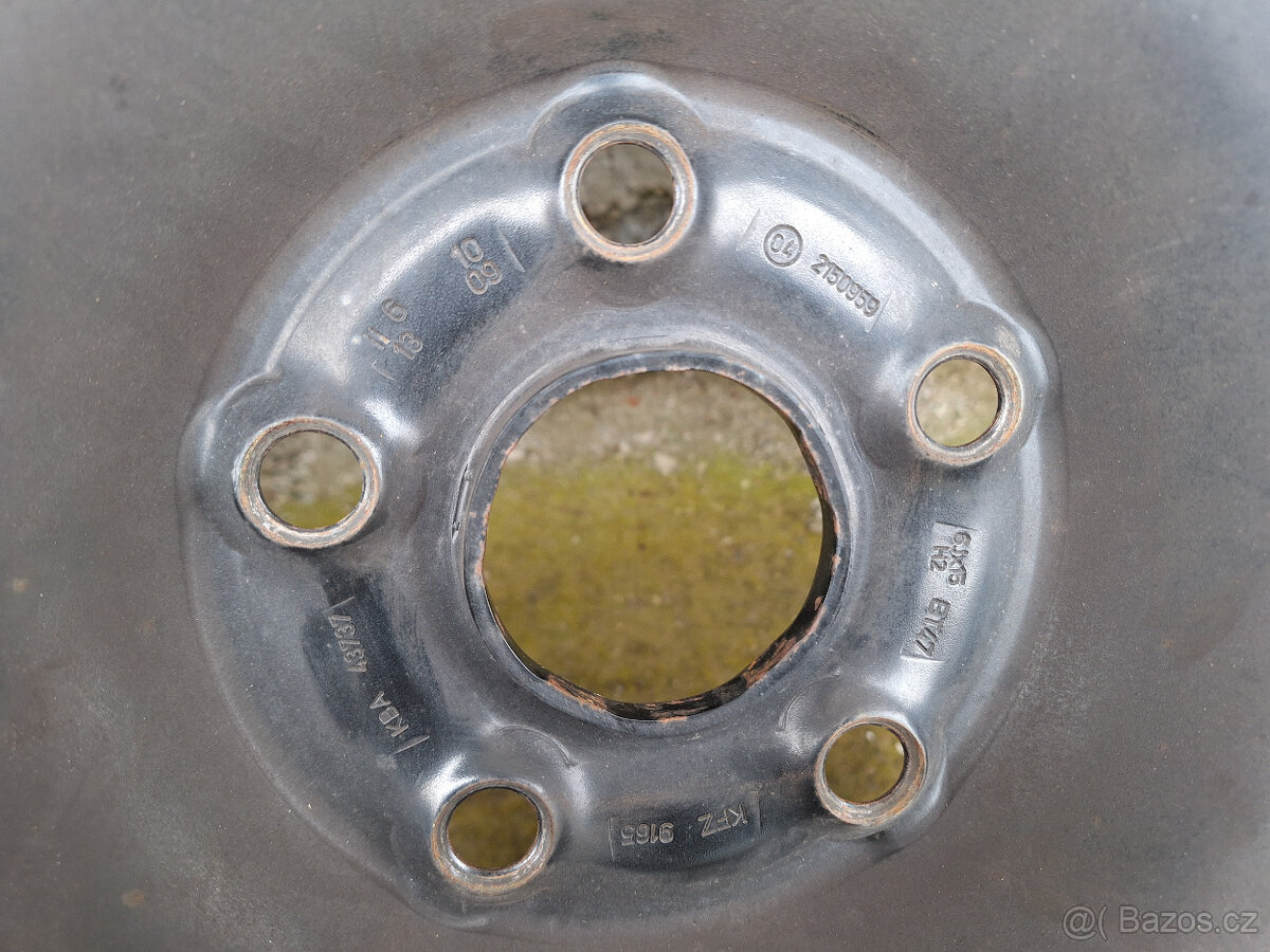 Disky Škoda 5x112-r15 + 2x poklice - 4
