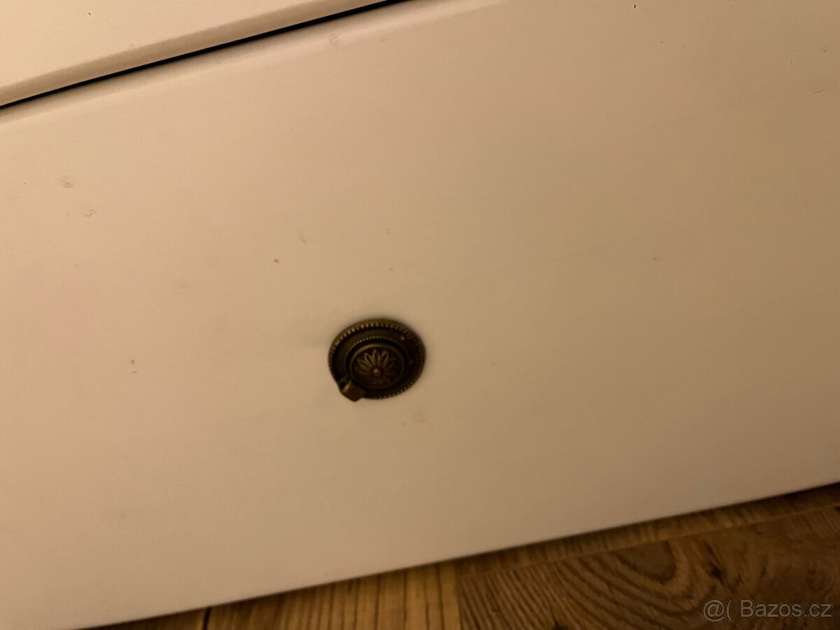 Postel 180/200 masiv bílá s šuplíky - 4