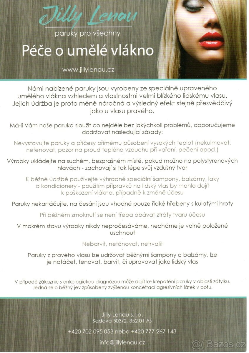 Paruka dámská. - 4