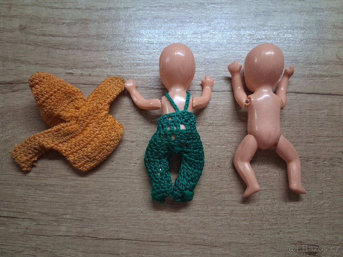 2x malinká, malá panenka ze 70.let - 4