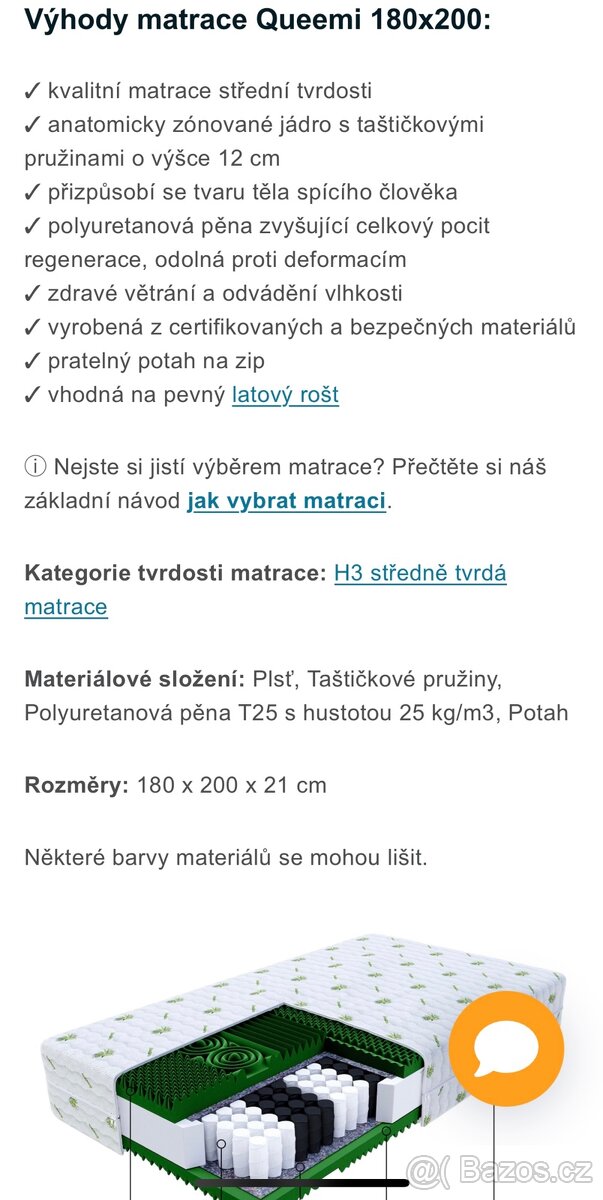 Nova matrace 180x200 - 4