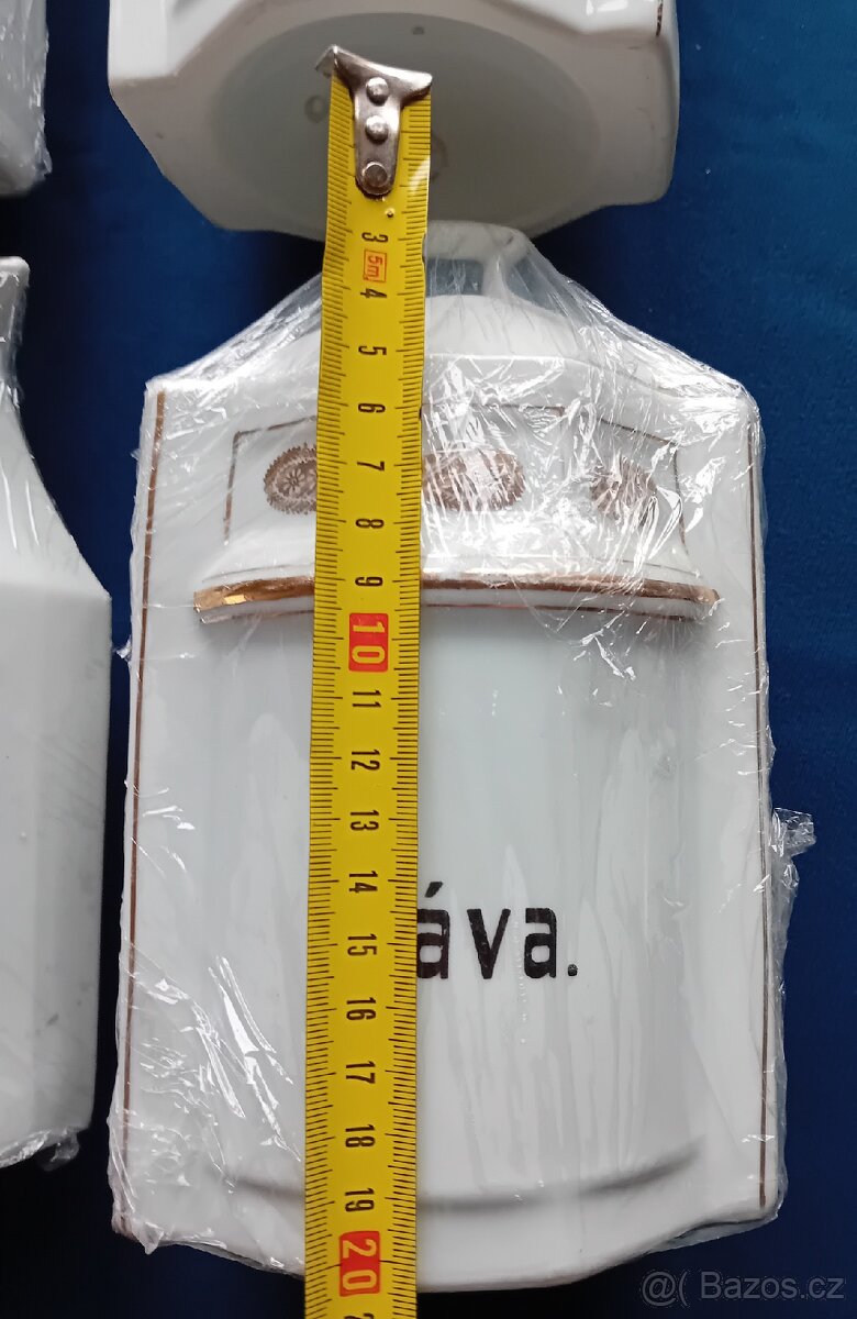 SECESNÍ DÓZY TENKOSTĚNNÝ PORCELÁN ZLACENÉ - 4