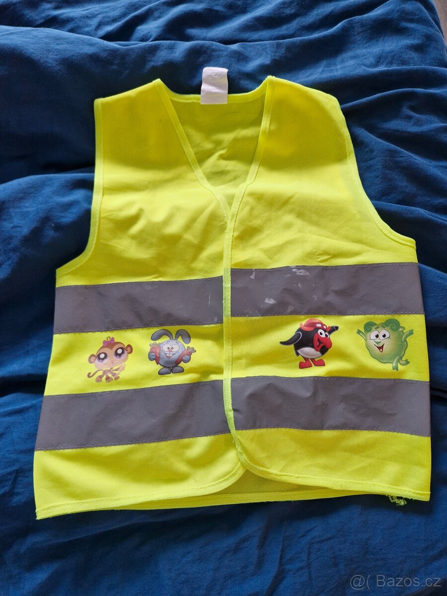 Cyklokraťasy , pláštěnky, 2x výstražná vesta - 4