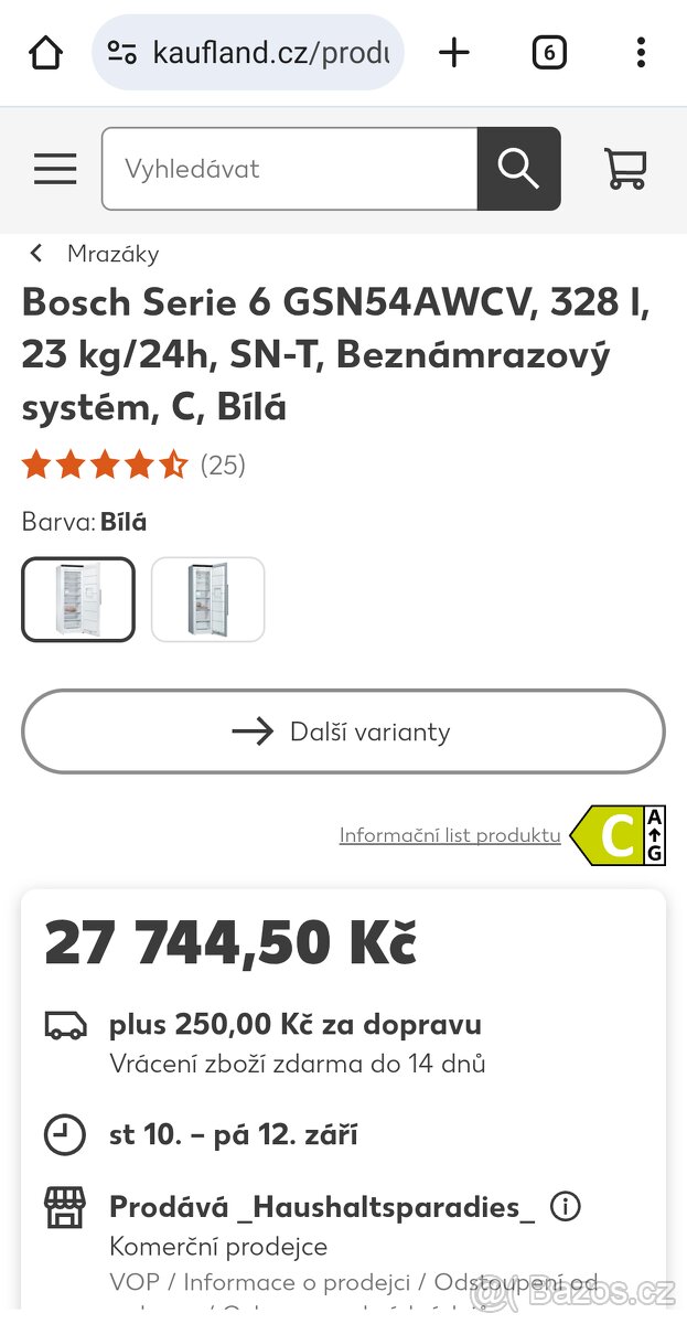 Mrazák Bosch No Frost ( velký - XXL ) - 4