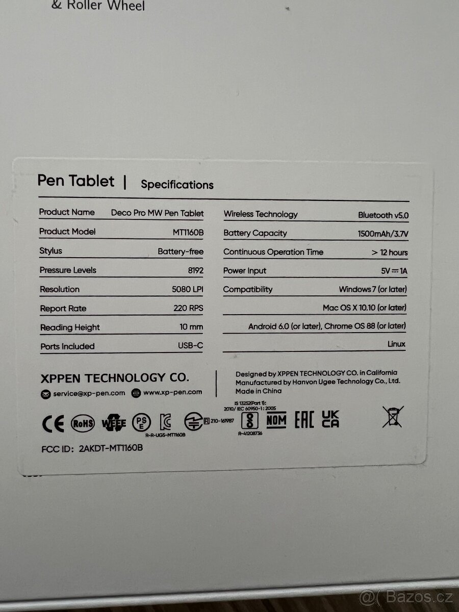 Grafický tablet XP PEN Deco Pro Mw - 4