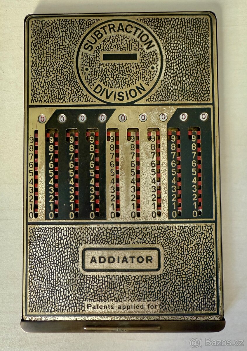 Addiator - mechanický kalkulátor, r.v. 1925 - 4