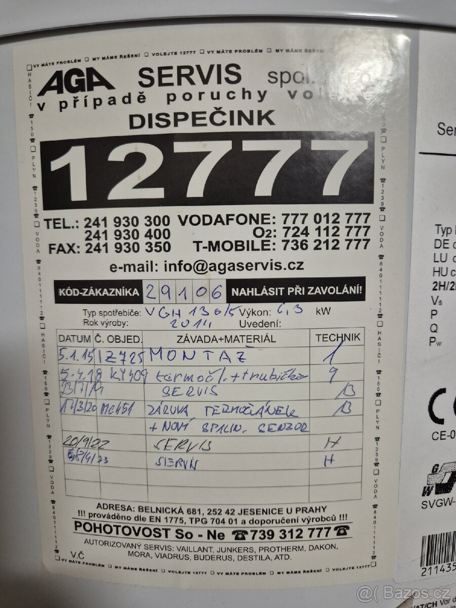 Plynový bojler Vaillant 130 l - 4