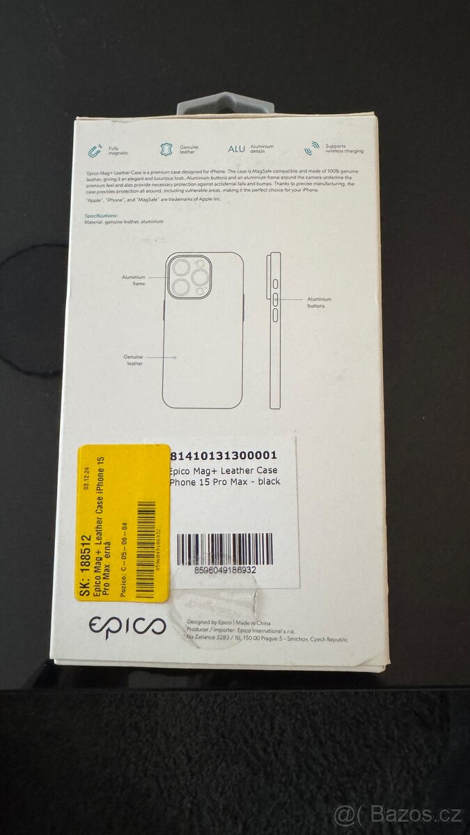 Nový obal iPhone 15 Pro MAX Epico mag+ Leather Case - 4