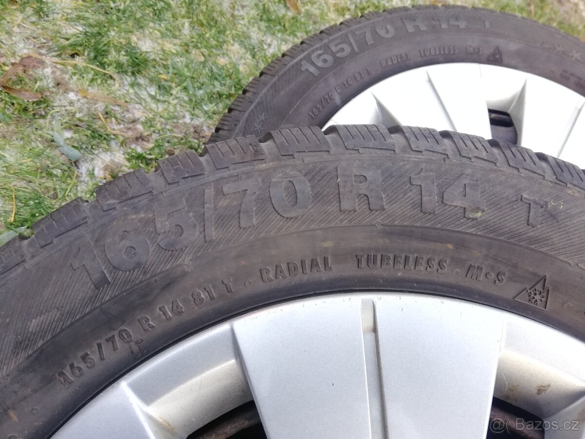 165/70/14 zimní kola Škoda Fabia I,Fabia II,Polo,Fox,Ibiza - 4