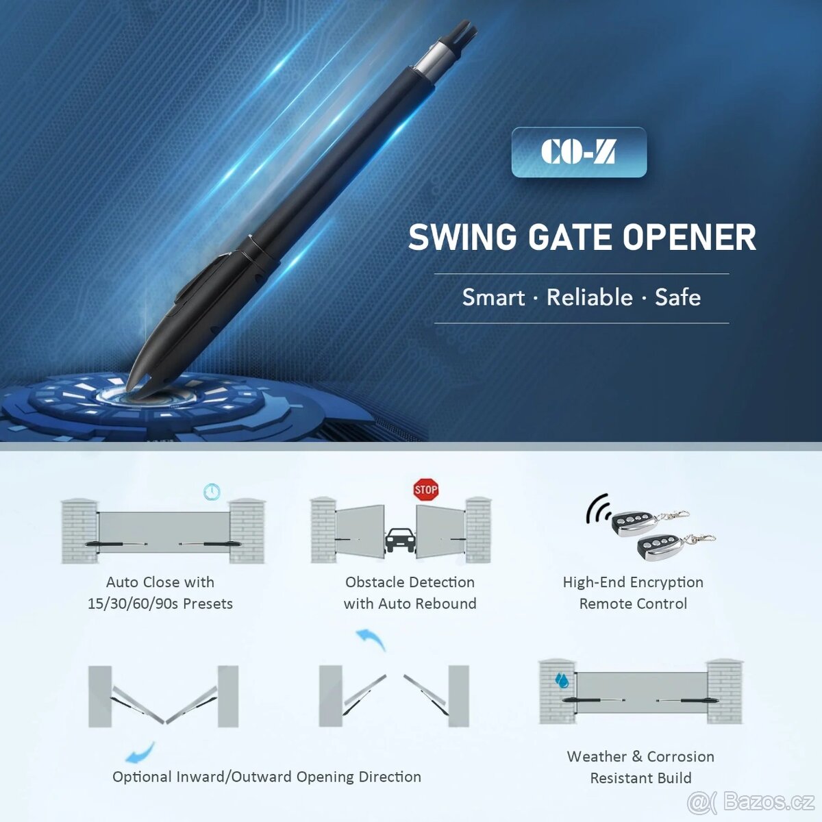 Pohony na dvoukřídlou bránu se zárukou až do 2x500kg - 4