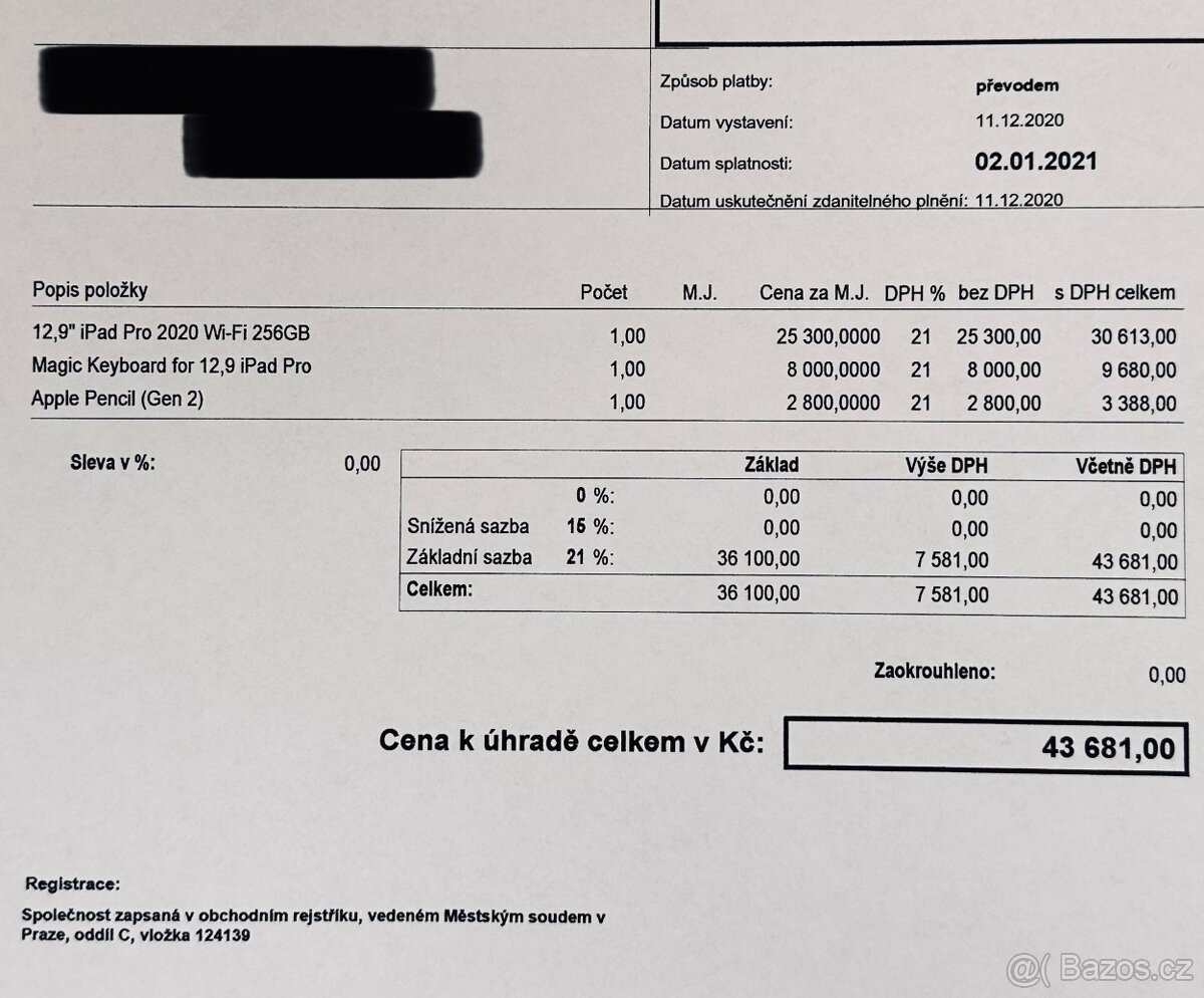 Apple iPad Pro 12,9” (4. generace) 256 GB + Magic Keyboard - 4