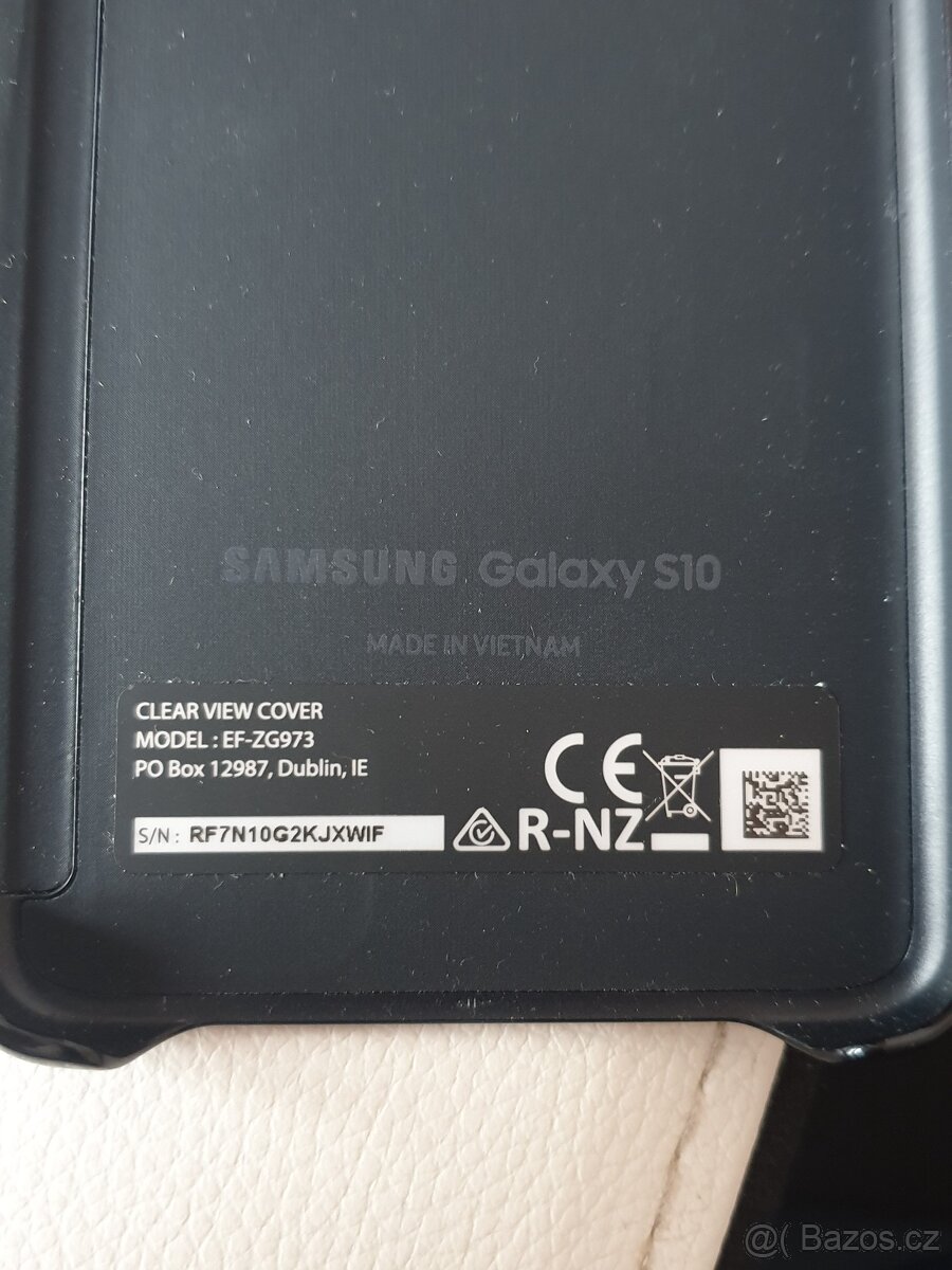 Flipové pouzdro Clear View Cover Samsung Galaxy S10 - 4