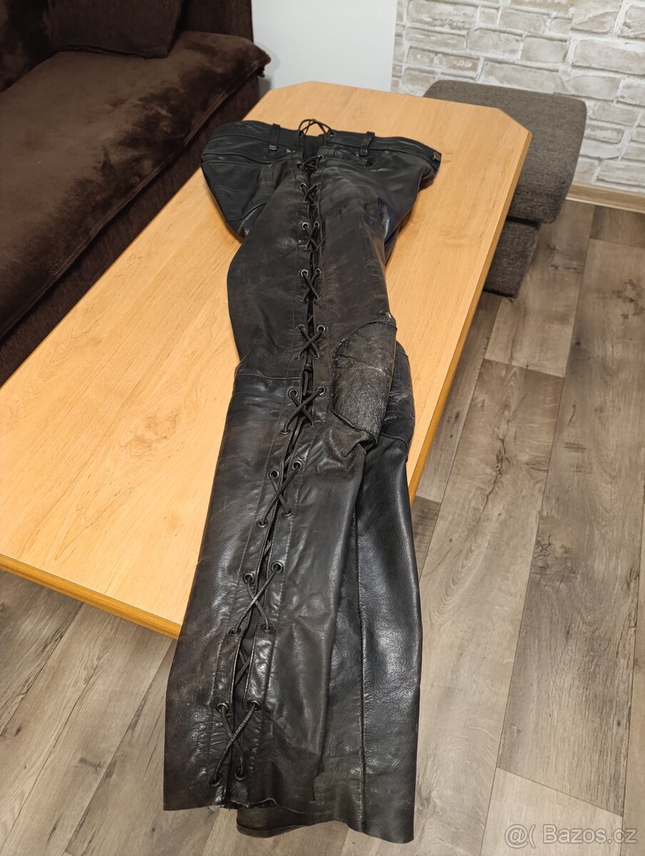 Kožené kalhoty na motorku - 4