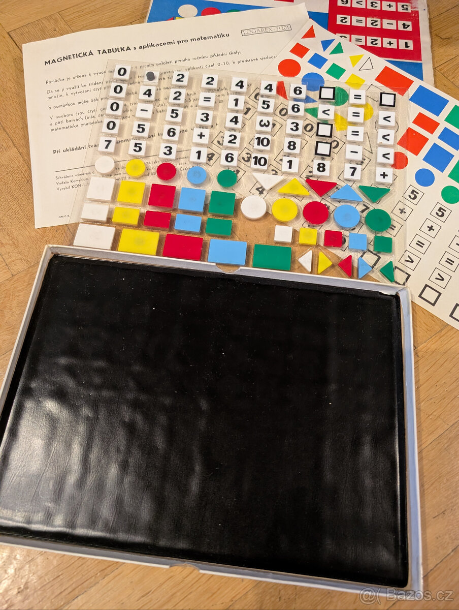 Retro magnetická matematická tabulka - 4