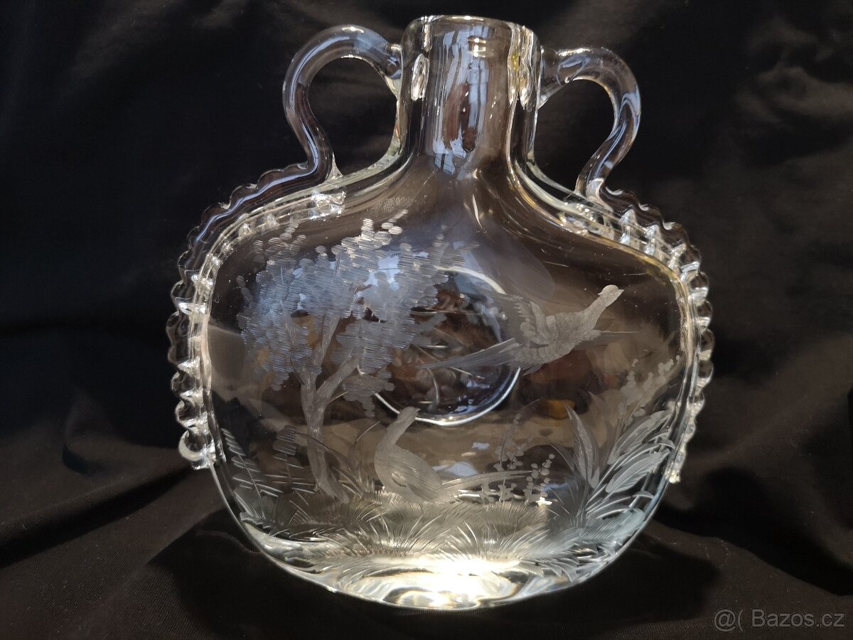 Váza broušená Moser - 4