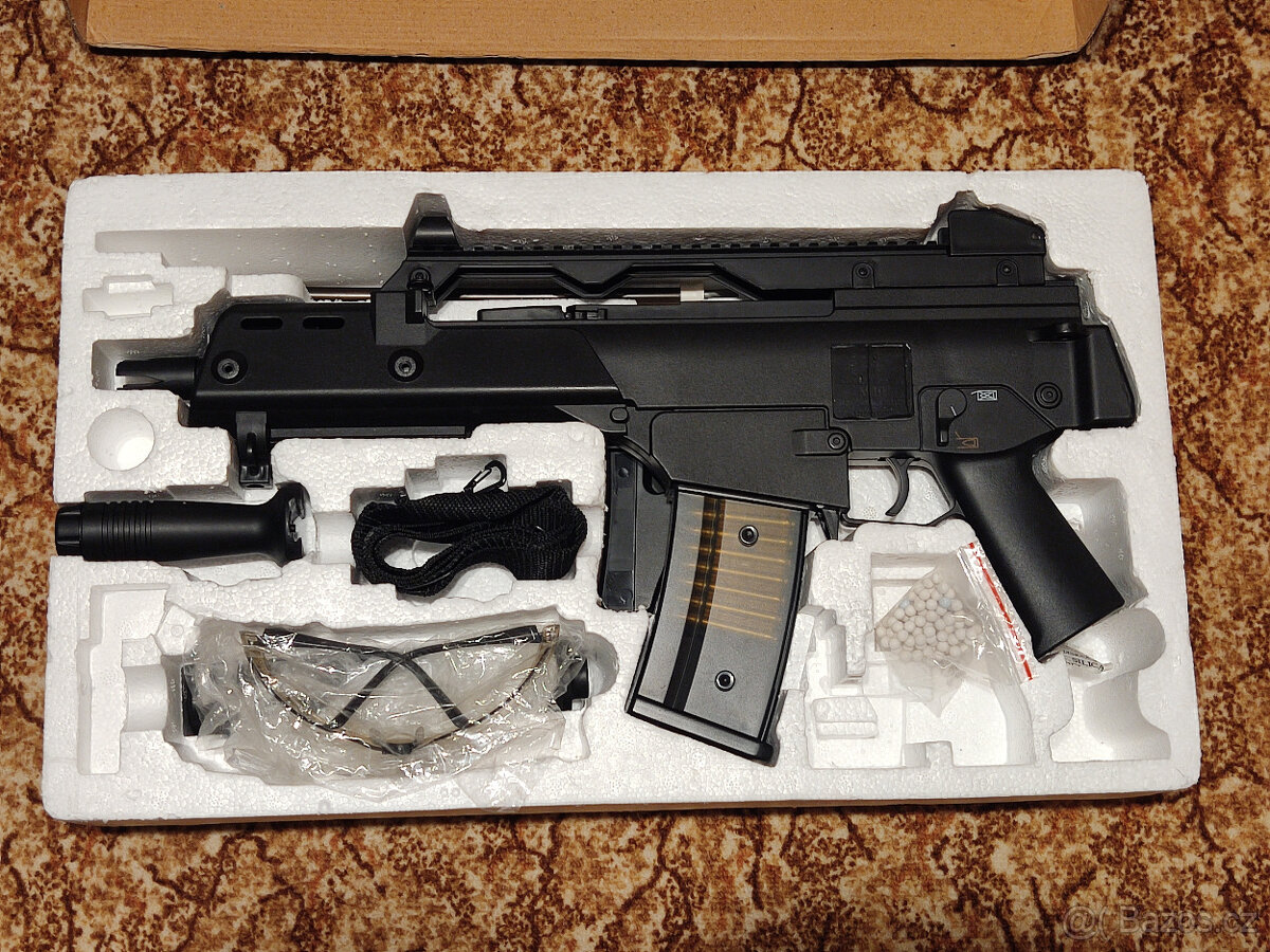 Airsoft Heckler&Koch G36c, Red Dot, tlumič - 4