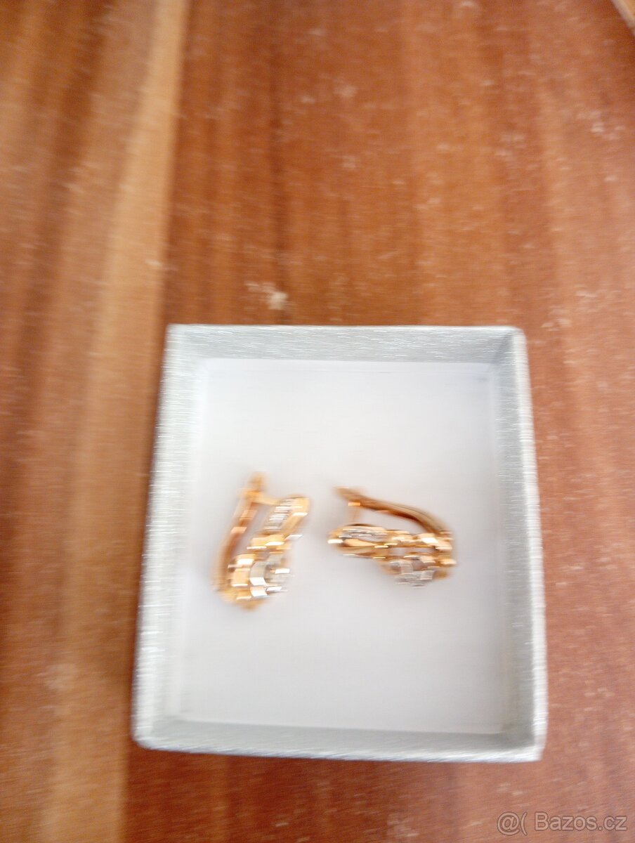 LUXUSNÍ ZLATÉ NÁUŠNICE S BRILIANTY - 4