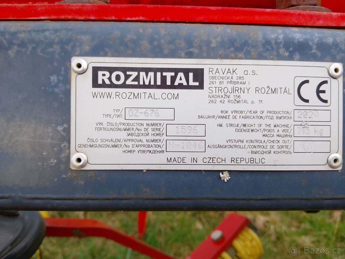 Obraceč sena Rožmitál OZ-676 - 4