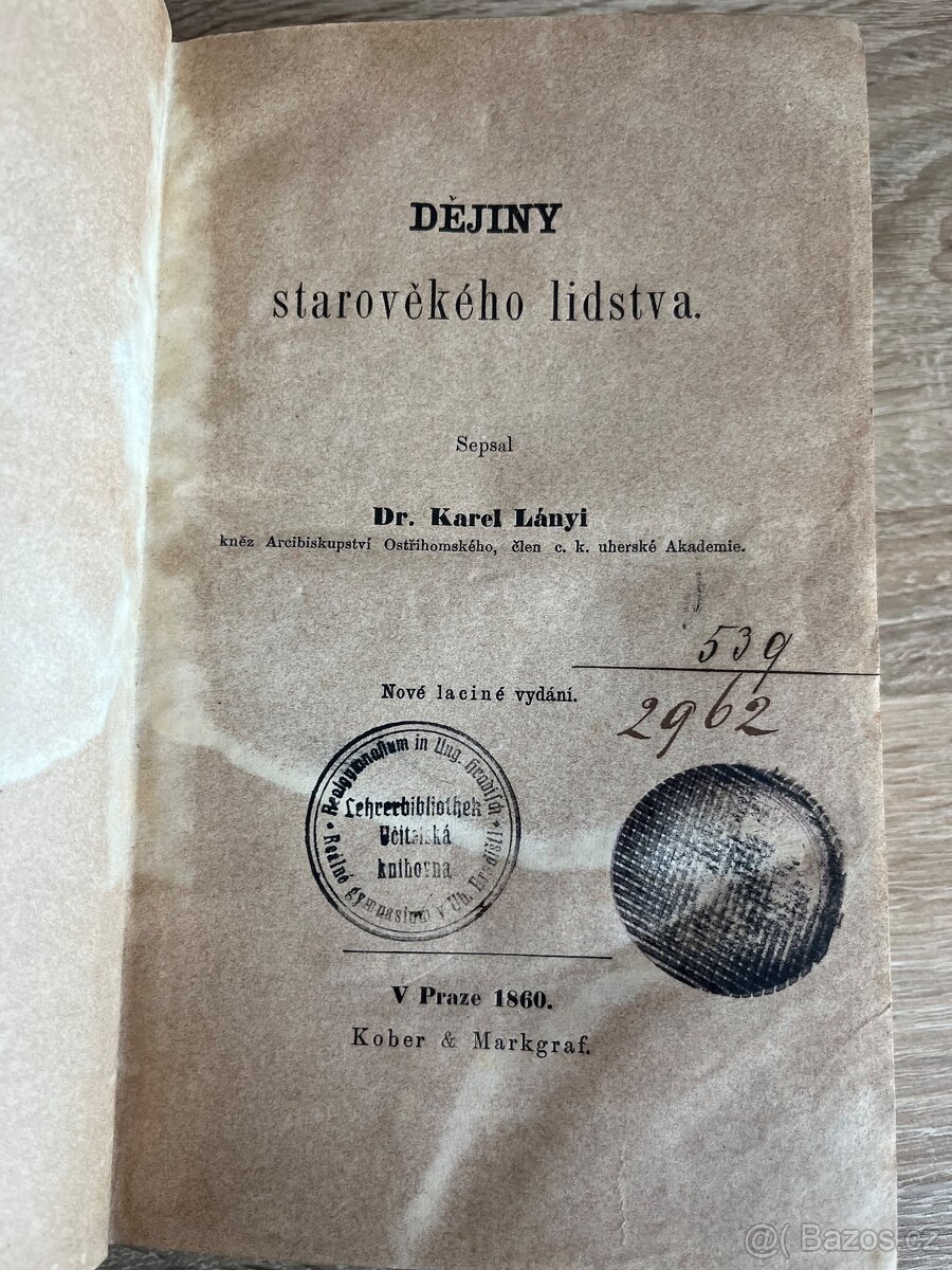 Dějiny Starověkého lidstva - dr. Karel Lányi - 4