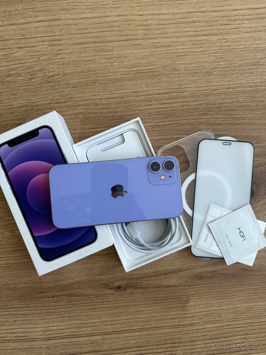 Apple iPhone 12 mini ZÁRUKA 12 MĚSÍCŮ Stav: A Baterie: 100% - 4