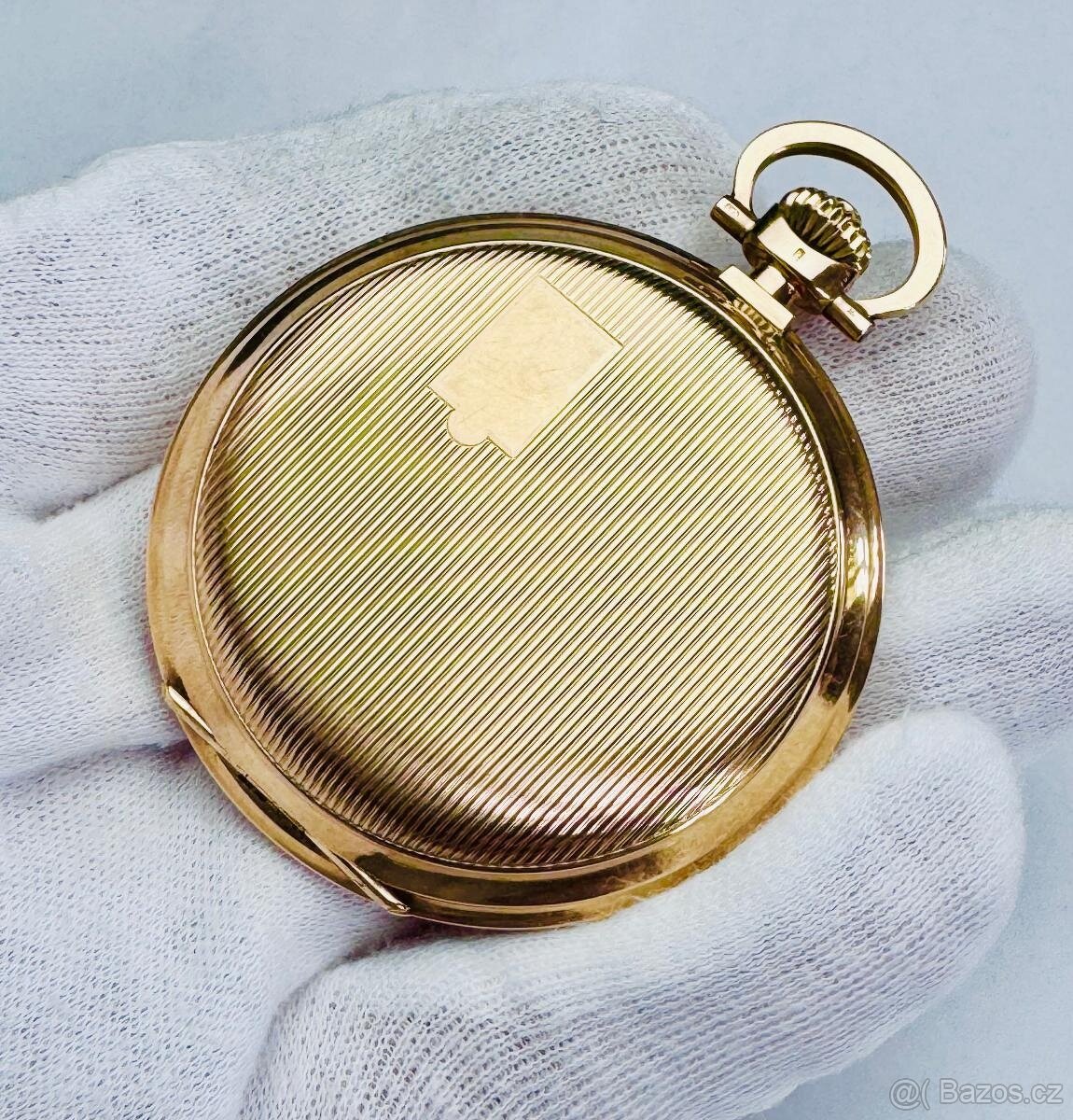 14K CELO ZLATÉ PÁNSKÉ KAPESNÍ HODINKY IWC SCHAFFHAUSEN S ETU - 4