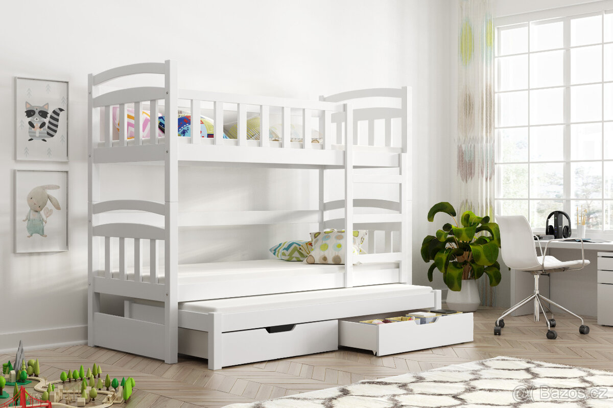 Dětská patrová postel pro 3 děti Damian - 4