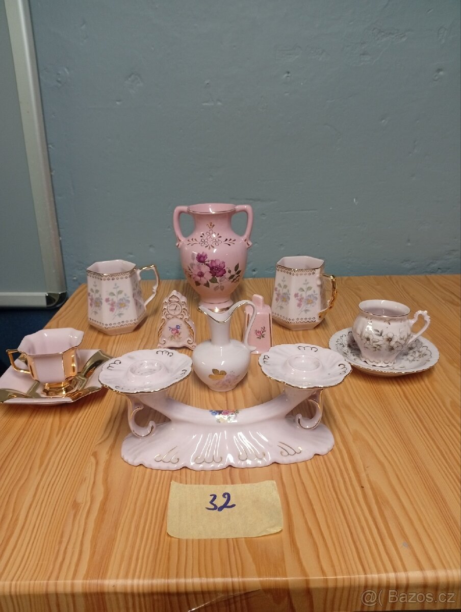 Modrý a růžový porcelán - 4