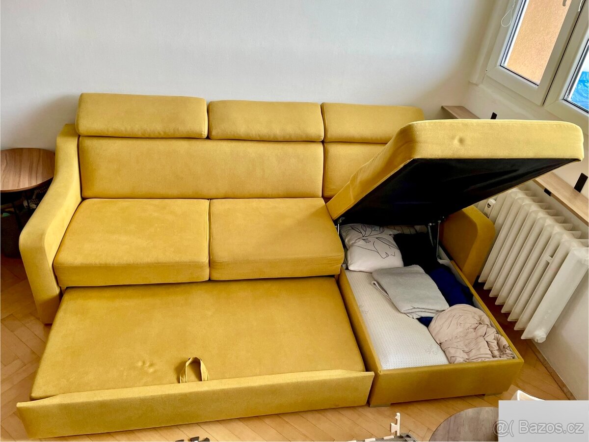Sedací souprava žlutá - 4
